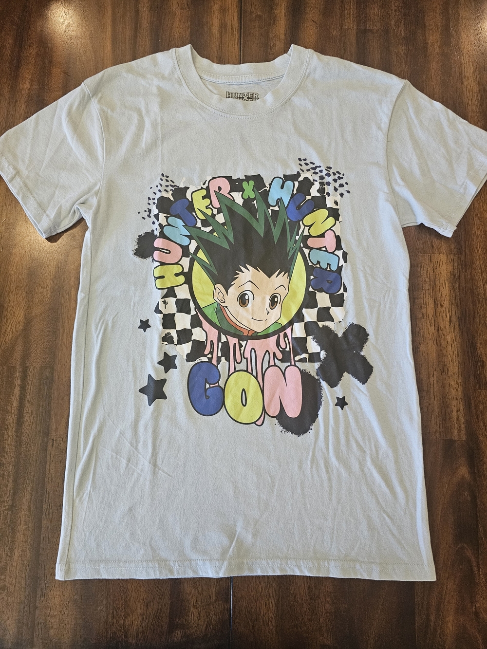 Hunter x Hunter Gon Graphic T Shirt Light Blue Anime Tee Mens S
